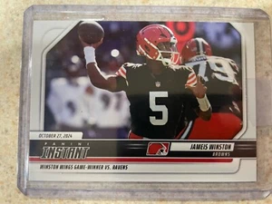 2024 PANINI INSTANT #103 JAMEIS WINSTON LEADS BROWNS OVER RAVENS Only 108 Made - Picture 1 of 2