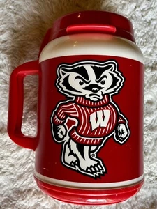 University Of Wisconsin Badgers Large 64 Whirley Travel Cup Mug Tumbler - Picture 1 of 8
