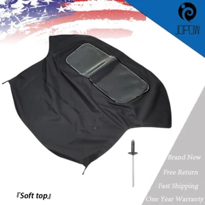 Convertible Soft Top Black For Volkswagen VW Golf Cabriolet 1995 1996 1997-2001 - Picture 1 of 9