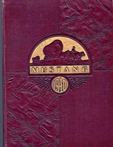 1940 Anuario de escuela secundaria del condado de Natrona Mustang, Casper Wyoming, Julibee dorado - Imagen 1 de 24