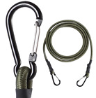 Bungee Cords with Carabiner Hooks Camo Green 20 inch 2 Pcs