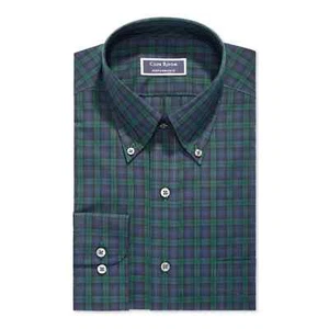 Club Room Plaid Regular Fit Performance Long Sleeve  Shirt-15 1/2 32-33 - Picture 1 of 2
