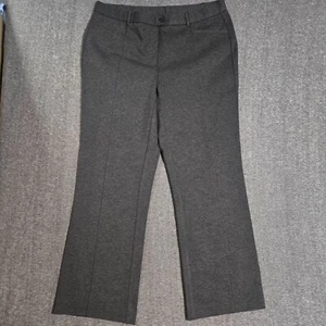 J Jill Women's Pointe Trousers Sz XL Gray Belt Loop Work Career Pants 36 x 31 - Picture 1 of 12