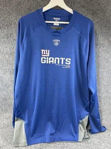 Reebok New York Giants Long Sleeve Training Shirt XL Performance NFL Football - Picture 1 of 10