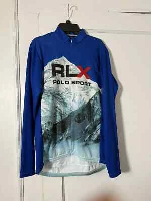 RLX Arctic Climb Mountain Bike Cycling Jersey Polo Ralph Lauren LO Men's Large - Image 1 of 4