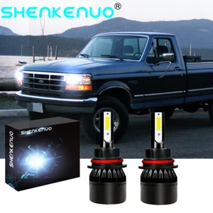 For Ford F-150 1992-2003 F-250 1992-1999 2X 9007 LED Headlights Bulb H/L Beam C9 - Picture 1 of 8