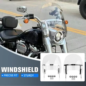 15" Windscreen Windshield Compatible With Harley Fat Boy FLFB FLFBS 2018-2023 - Picture 1 of 11