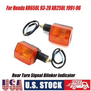 Pair Rear Turn Signal Indicator Blinker Light For Honda 1993-2020 XR650L XR250L - Picture 1 of 6