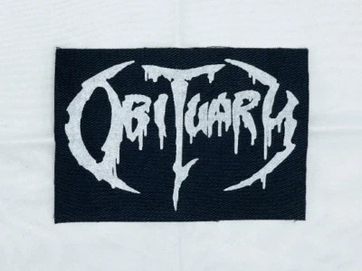 Obituary Logo Heavy Metal Denim Patch DIY Band Punk Vest Death Mortician Deicide