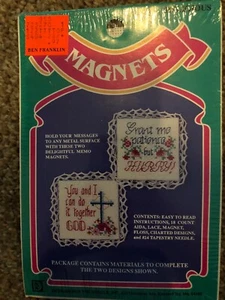 Kit de punto de cruz contado de diseños para imanes de aguja Dios religioso Dios me conceda - Imagen 1 de 4