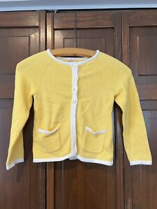 Gymboree Yellow Cardigan with Daisy Buttons - Girls Size 5