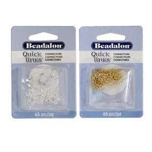 Beadalon® Quick Links™ Fundstücke Verbinder * Farbe & Größe wählen - Bild 1 von 3