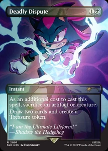 Secret Lair x Sonic - Magic The Gathering - Deadly Dispute #2091 (NM, FOIL 🌈) - SE ENVÍA AHORA - Imagen 1 de 1