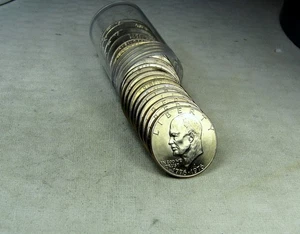 1976-D Type 2 Brilliant Uncirculated Eisenhower Ike Dollar Roll - 20 Coins - Picture 1 of 1