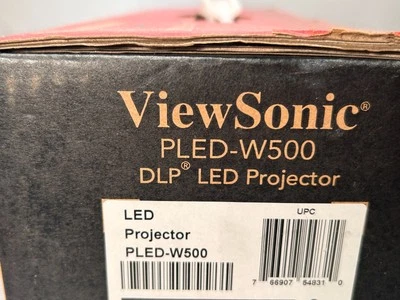 ViewSonic PLED-W500 ultra portable WXGA LED projector - excellent condition! - Image 1 of 4