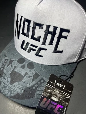 UFC NOCHE 306 PRODUCTO CON LICENCIA OFICIAL GORRA SNAPBACK BLANCO Y NEGRO NUEVA CON ETIQUETAS Foto 1 de 4
