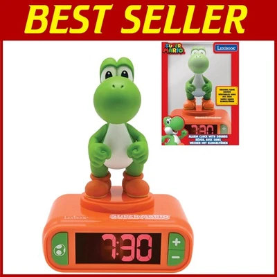 Super Mario Yoshi Nightlight Alarm Clock - Image 1 of 4