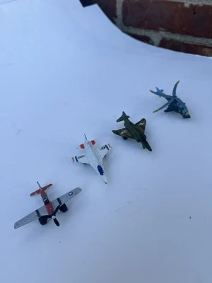 Lot of 4 TootsieToy Die Cast Military Planes  - Image 1 of 4