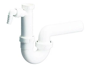 Dallmer Siphon f.Spüle 1 1/4"xDN 40 mit Waschgeräteanschluss | 020116 - Bild 1 von 3