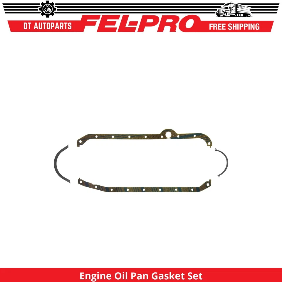 For 1980-1985 Chevrolet C20 Engine Oil Pan Gasket Set Fel-Pro 1981 1982 1983 - Image 1 of 1