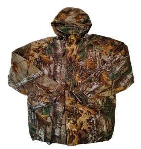 Cabela's Realtree Camo Hooded Goretex Jacket- Size XL Zipper & Snaps - Picture 1 of 12