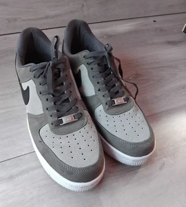 Nike Air Force 1 Grey Suede UK 8.5 Low Top Trainer Sneaker - Picture 1 of 11