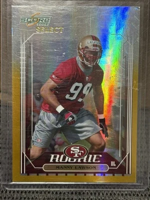 2006 Score Select Manny Lawson #400 Gold Zone 1/50 RC eBay 1/1 SSP RARE 49ers - Image 1 of 3