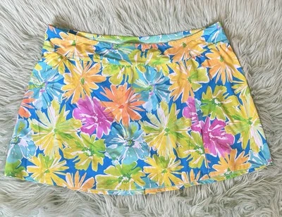 Bleu Rod Beattie Skirt Swimsuit Bottoms Plus Size 16W Floral Blue Pink Green NEW - Image 1 of 4