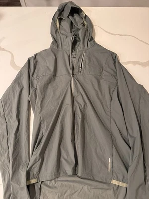 REI Co-op Junction Cycling Rain Womens Green Packable Waterproof Breathable Coat - Image 1 of 4
