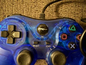TTX TECH ANALOG WIRED CONTROLLER FOR PS1 & PS2 TESTED WORKING - Picture 1 of 4
