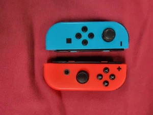 Nintendo Switch (L/R) Joy-Con Rojo Neón/Azul Neón Par Funciona - Imagen 1 de 11