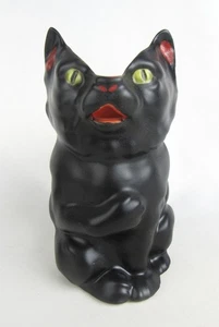Antique Royal Bayreuth Bavaria Black Cat 6" Pitcher Creamer - Picture 1 of 8
