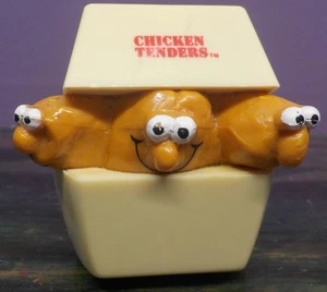 Juguete de comida vintage Burger King 1989 licitadores de pollo para niños - Imagen 1 de 8