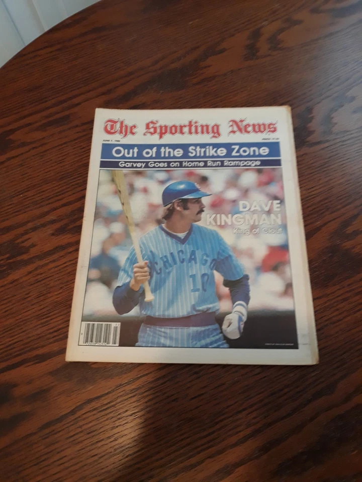 JUNE 7,1980-THE SPORTING NEWS-DAVE KINGMAN OF THE CHICAGO CUBS(MINT) - Image 1 of 1