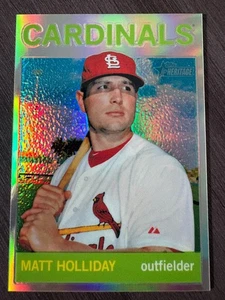 2013 Topps Heritage Chrome Matt Holliday #HC82 Refractor serial /564 - Picture 1 of 2