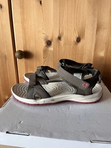 Jack Wolfskin Sandalen Braun / Beige-weiß / Rot 39,5 Selten benutzt Nichtraucher - Bild 1 von 17