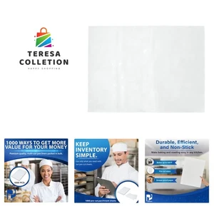 12" x 16" Halbe Größe Weiß Quilon Beschichtet Wiederverwendbar Backen Backpapier Blatt... - Bild 1 von 8