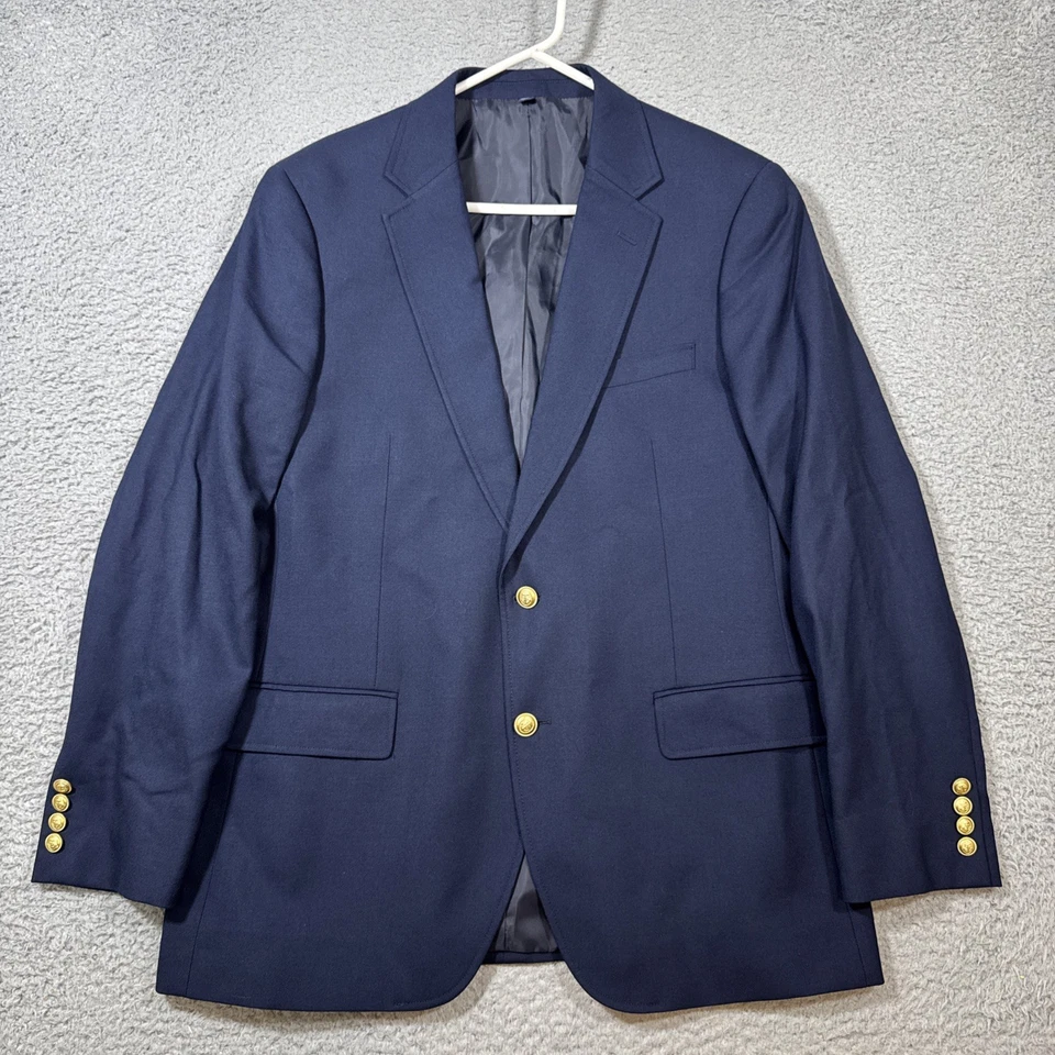 Blazer clásico de la Universidad Thompson 42R J.Crew azul marino para hombre nuevo con etiquetas - botones dorados $398 Foto 1 de 4