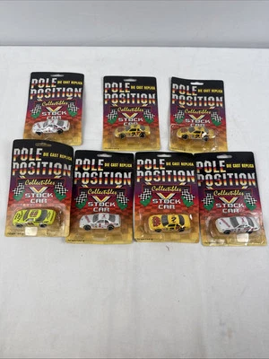 Vintage Pole Position Collectibles Die Cast Replica Stock Cars Lot Of 7 NEW - Image 1 of 4