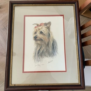 James Rowley Limited Edition Framed Print Yorkshire Terrier Yorkie No 77 of 750 - Picture 1 of 6