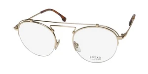 NUEVAS GAFAS LOZZA VL2316 0300 METAL Y PLÁSTICO 49-21-140 MEDIA MONTURA PARA HOMBRE DORADAS - Imagen 1 de 8