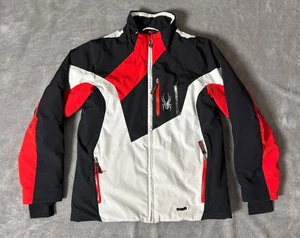 SPYDER Jacket Boy Size 14 Youth Red Snowboard Ski Winter Thumb Holes VGC 1145 - Picture 1 of 20