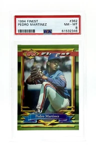 PSA 8 1994 Topps Finest #362 Pedro Martinez Montreal Expos - Picture 1 of 2