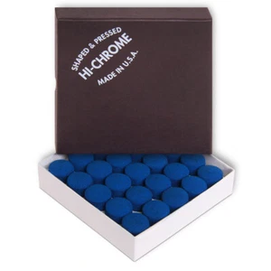 50 Hi-Chrome Billiard Pool Cue Tips by Tweeten Fibre Co.- 1 box - Picture 1 of 4