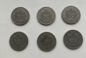 Moroccan 1 Dirham Coin 5No. - Picture 1 of 2