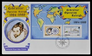 Gibraltar 1988 - Mi-Nr. Block 11 - Operación Raleigh - Barcos / Barcos - FDC - Imagen 1 de 1
