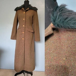 Abrigo largo moteado marrón Cocotte para mujer talla pequeña? - Imagen 1 de 15