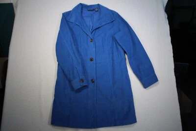 Abrigo chaqueta mujer Denim & Company pana en relieve talla M azul” Foto 1 de 4