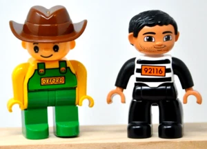 Lego Duplo PRISIONER / CONVICT 92116 & Oxford Famer People Figuren Konvolut - Bild 1 von 1