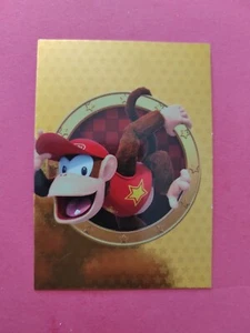 Diddy Kong Golden Card Carte Super Mario TCC Panini #157 - Imagen 1 de 2